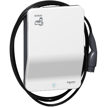 EVlink Smart Wallbox – 7.4 kW – Attached cable T2 – Key